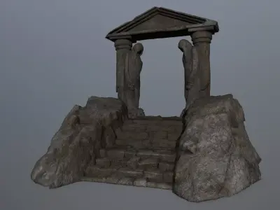 Souls Gate Low-poly 3D model