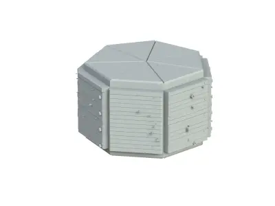 Sci Fi Object No 3385 Low Poly Low-poly 3D model