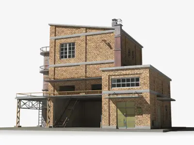 Factory xx19 Low-poly 3D model purchase