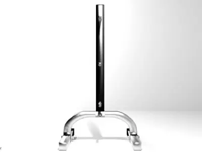 Exercise Storage Weight Plate Rack 3D model