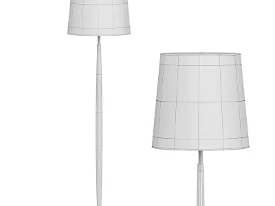 Beckett Leather Floor Lamp 3D model