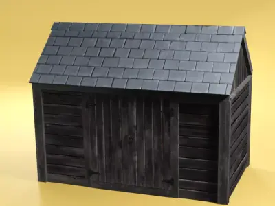 Dirty Shed Free low-poly 3D model