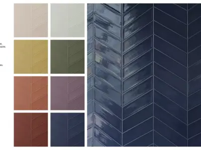 Chevron Tile in Stacked Layout Texture