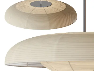 Boho Art Fabric Pendant Light Lampshade 3D model