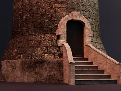 Lighthouse Low-poly 3D model