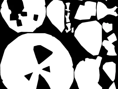 stylized Floating Islands Desert  Low-poly 3D model Low-poly 3D model