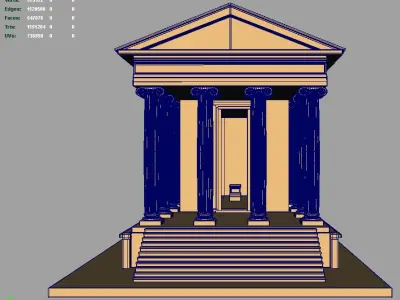 Temple of Portunus 3D model