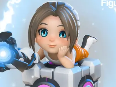 Chibi Chell - Portal 3D print model