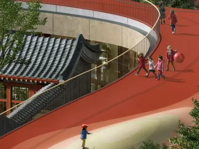 Futuristic Mixed-Use District Masterplan 3D model