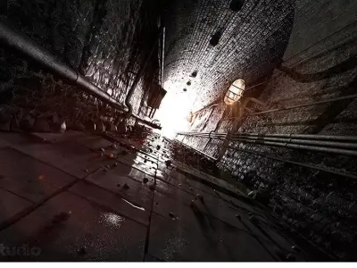 Underground Tunnel 3D model purchase