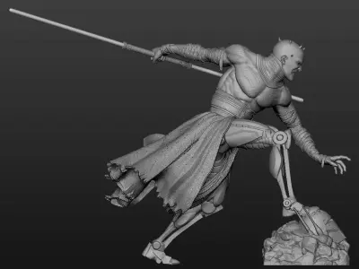Darth Maul Statue 3D Print Ready 3D print model