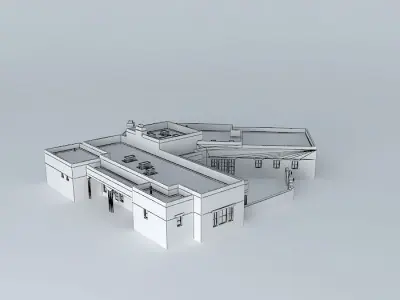 Pueblo style house Free 3D model