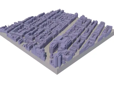 London city tile Level 2 block TQ2881 North East 3D model