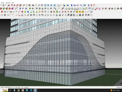 3D model of a building 3D model