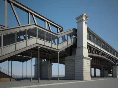 Elevated Railway 3D model