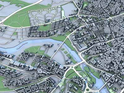 Salamanca City in Spain 3D model