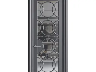 Modern entrance door 42 3D model