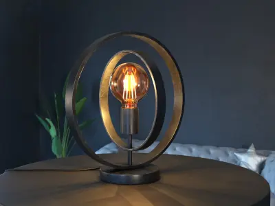 Rings Table Lamp 3D model