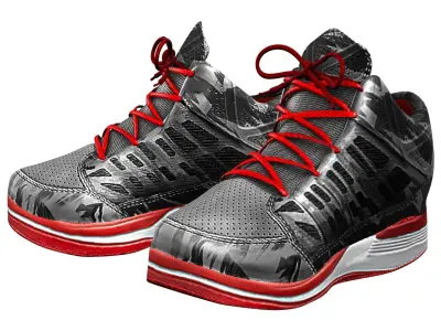  Basketball Shoes Low-poly 3D model