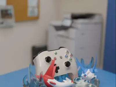 Latias and Latios Controller Stand  3D print model