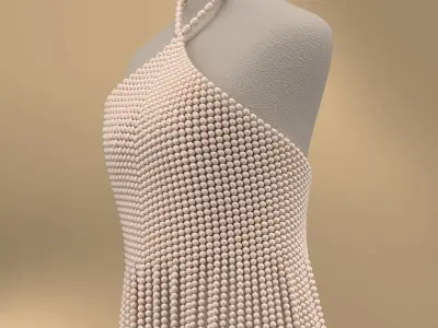 Vintage Pearl Top 3D model