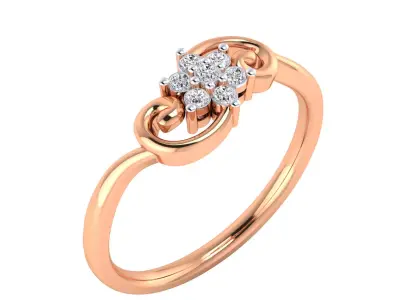  Women Ring Render 3dm STL MTL SLC JCD OBJ FBX Details 3D print model 23