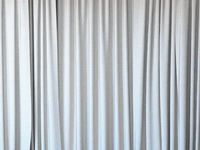 Curtains 90 Curtains with Tulle ROHI Topia 3D model