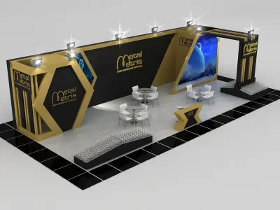 MTL Matris Size 14 m x 6 m  Height 350 cm 3D model