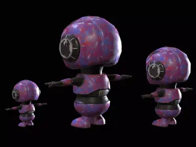 Minirobotic6Pack4 Low-poly 3D model