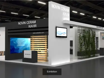 10 Exhibition Stand Stall Booth 3D Model Collection 4 3D Model Pack