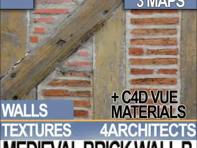 Medieval Brick Wall Material B Texture