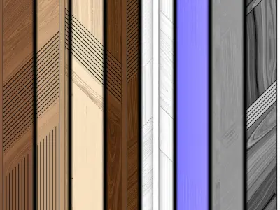 Wood Panel Collection PBR Material Texture