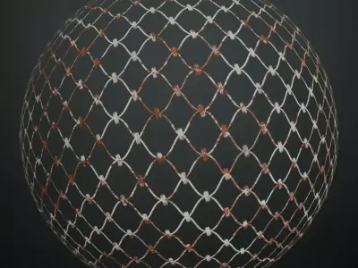 Rusted Fence Metal Perforated PBR Seamless Texture purchase