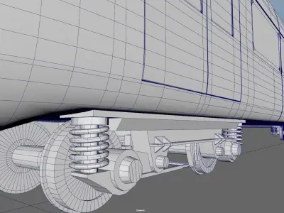 Dubai metro 3D model