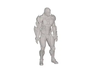 Superhero concept 3D model