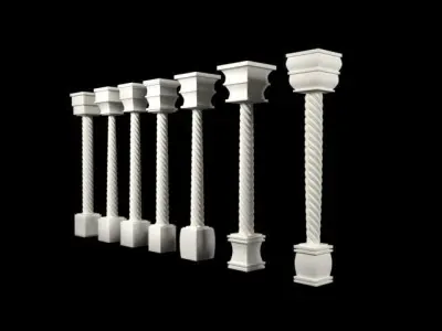 calones pillars and columns 3D model
