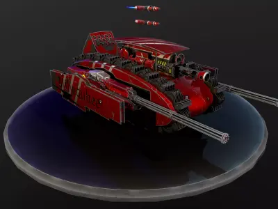 Sci-Fi Drone Mini Tank - Milwaukee  and  DeWalt  Low-poly 3D model