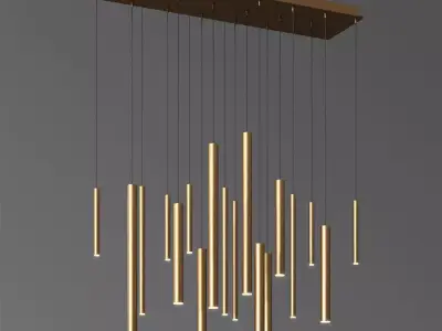 Eurofase Lighting 18 LED Linear Chandelier 3D model