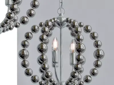 Chandelier Amber Bamboo Pendant 3D model