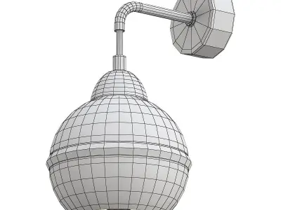 freya wall light with ball 3D model