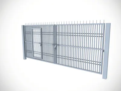 Gate1 Low-poly 3D model