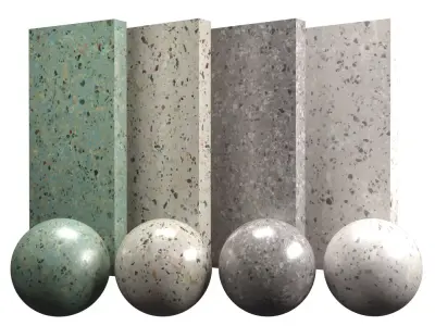 Terrazzo Natural Texture PBR Vray Corona Blender Texture