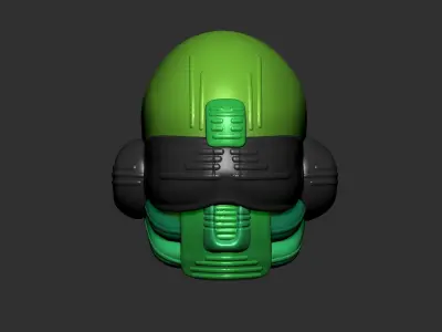 helmet high poly sculpt 3d printable ver 7 3D model 3D model 106
