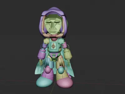 Frontman Robot Squid Game Low-poly 3D model