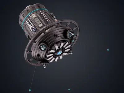 Sci Fi Satellite 06 3D model