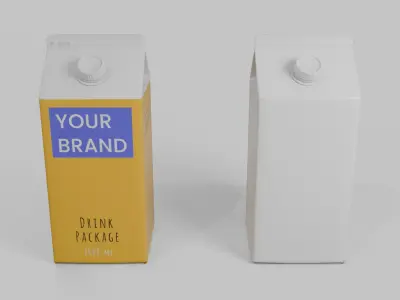  Beverage Carton Gable-Top Full Set - Customizable Pack 