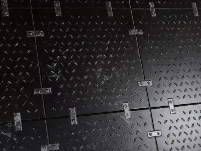 Light Sci-Fi Armored Diamond Plate Panel PBR SEAMLESS Texture