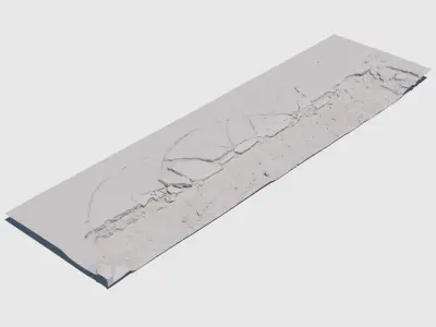 Asphalt Break-3D Scan 3D model