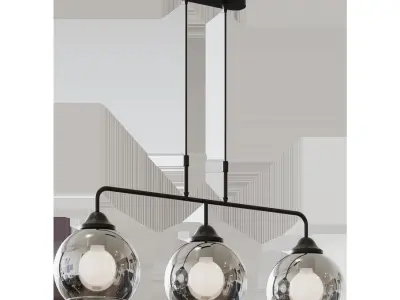 Chandelier VITALUCE Carat trio 3xE27 max 60W 3D model