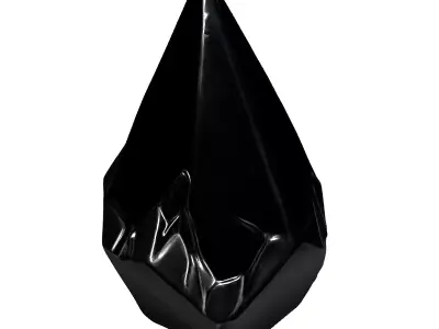 SciFi Energy Crystal Gemstone Low-poly 3D model